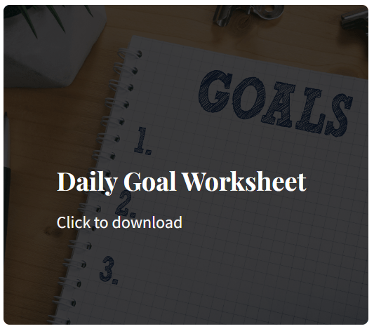 daily goal worksheet