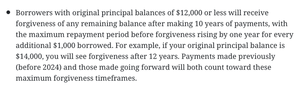 the benefit of the SAVE plan that will cut off from your total loan